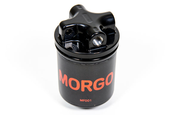 Morgo Oil Filter Kit - Side Feed w/ 8mm fittings & Flanged bracket