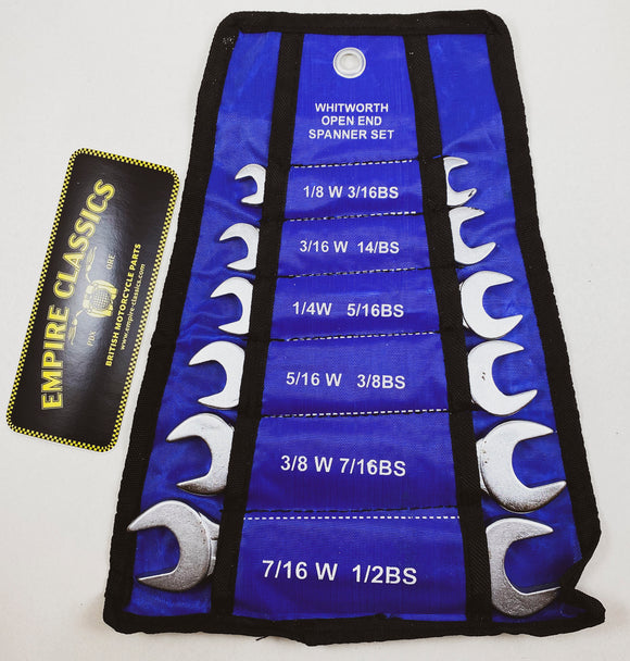 6-piece Whitworth Wrench Set - Open End